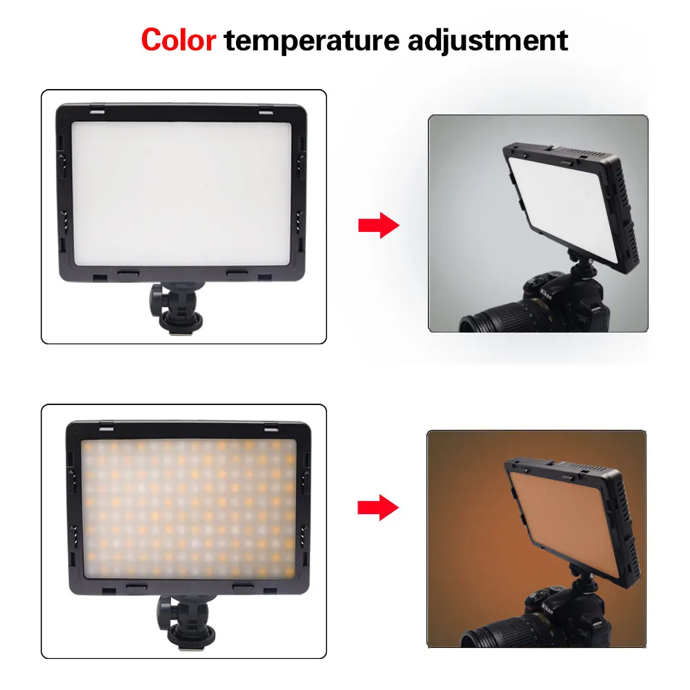 Mcoplus Air-1000B светодиодный видео свет CRI 95 дисплей Bi-color& Dimmable тонкий на камеру для sony Canon Nikon, Panasonic+ NP-F550 батареи