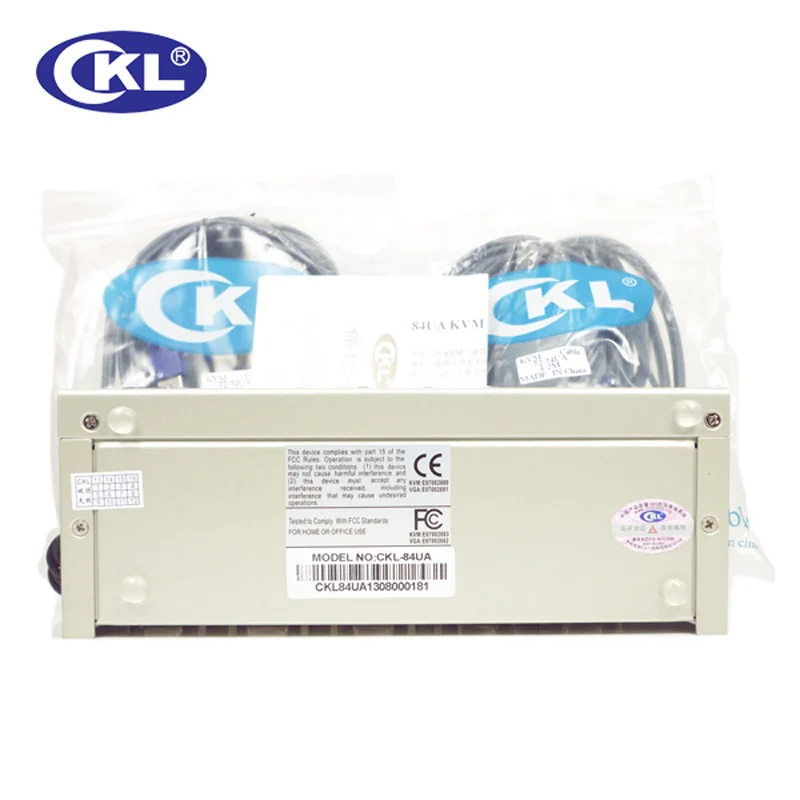 CKL 4 порта USB 2 0 VGA KVM переключатель с кабелями Поддержка аудио автоматическое