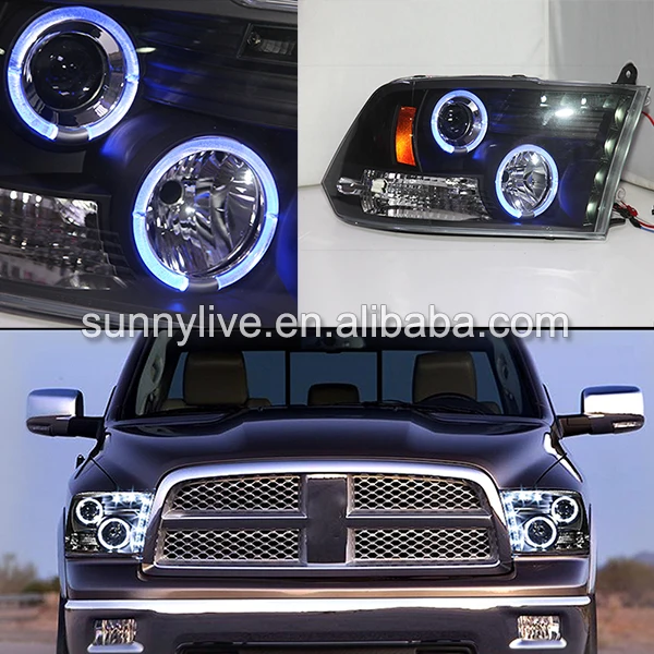 Головной Светодиодный светильник ангельские глазки для Chrysler Dodge Ram 1500 2009-2015 года с