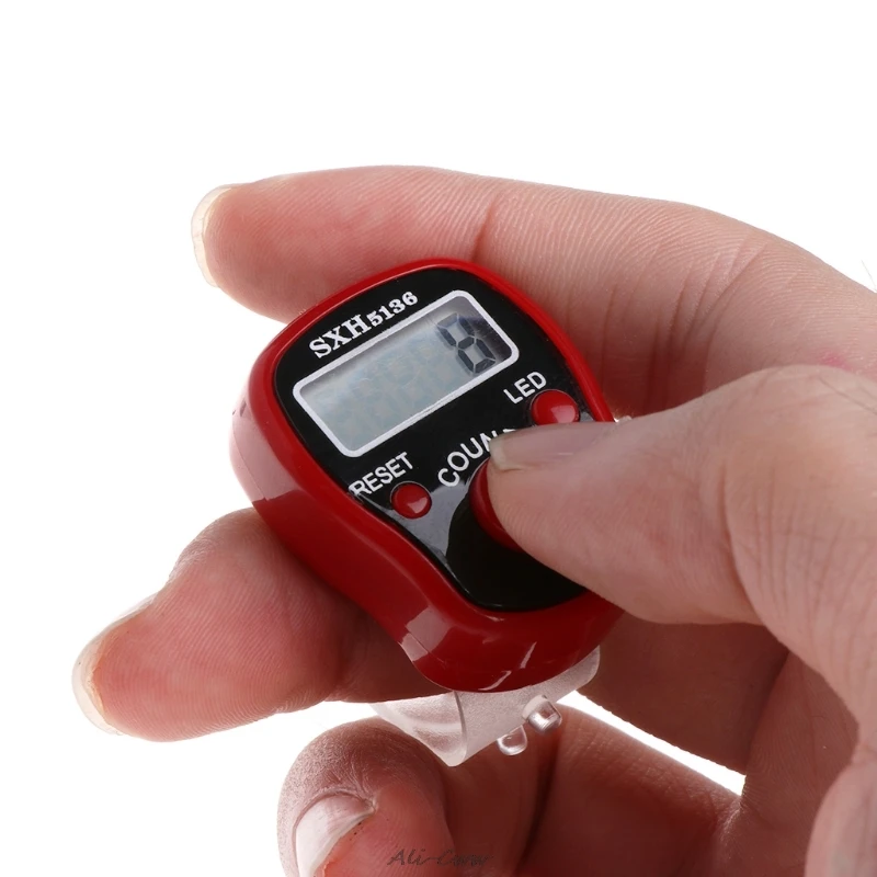 Мини 5 цифр ЖК цифровой дисплей пальцевое кольцо Tally Counter Golf Sport Universal|Счетчики| |