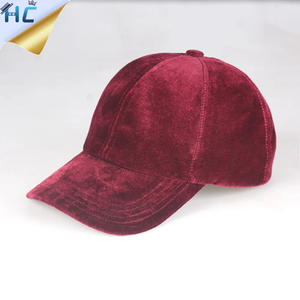 Новые модные брендовые мужские бархат Snapback Бейсболка для женщин сплошной цвет