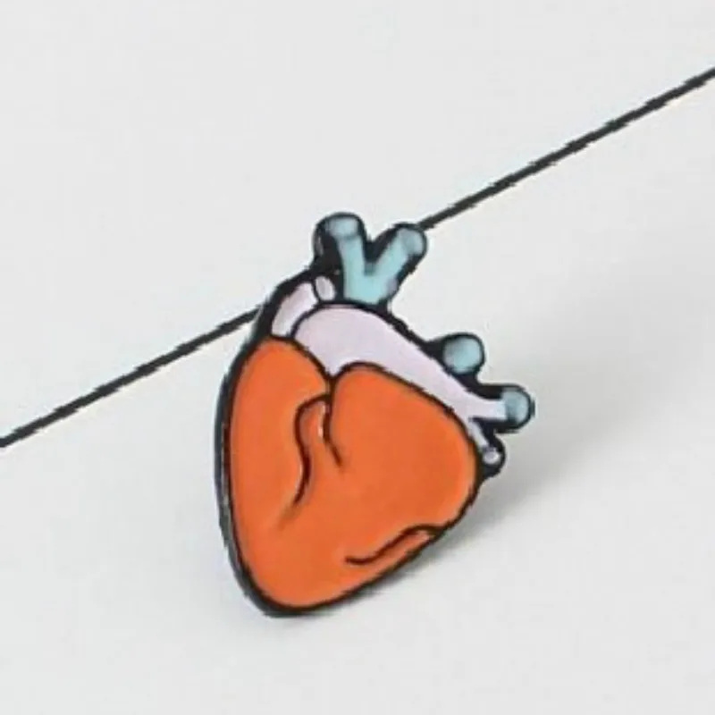 Women Eye Heart Brain Human Organs Brooch Collar Pin Jewelry Accessories Christmas Gift broches para as mulheres pins | Украшения и