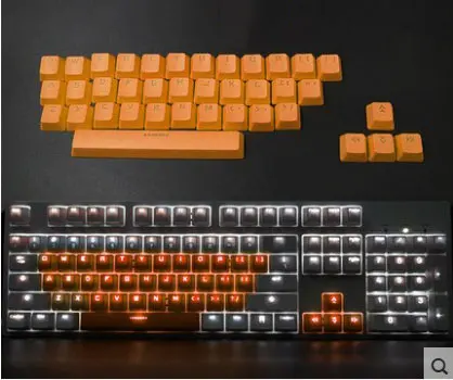 Механическая клавиатура [HFSECURITY] прозрачная с надписями и областями из АБС