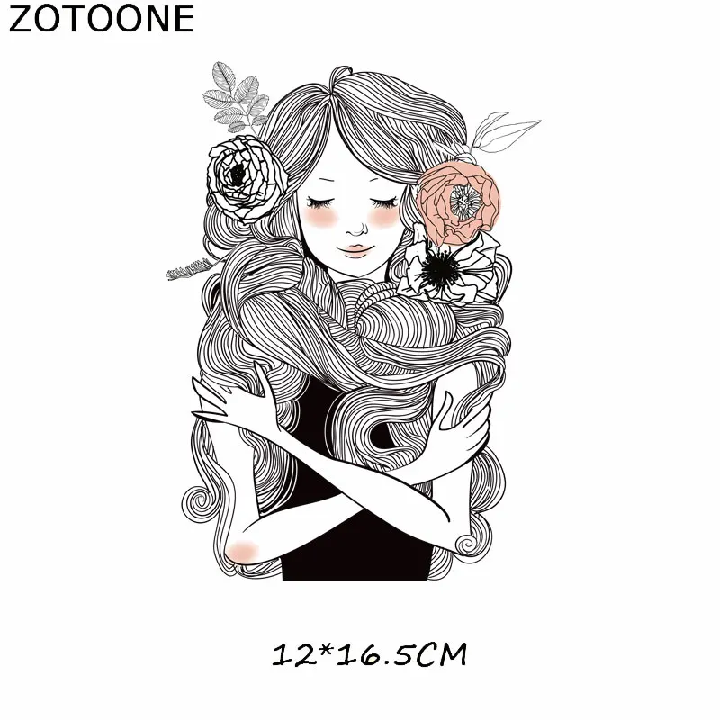 Модные Стикеры для девочек ZOTOONE нашивки детей железные накладки одежды футболки