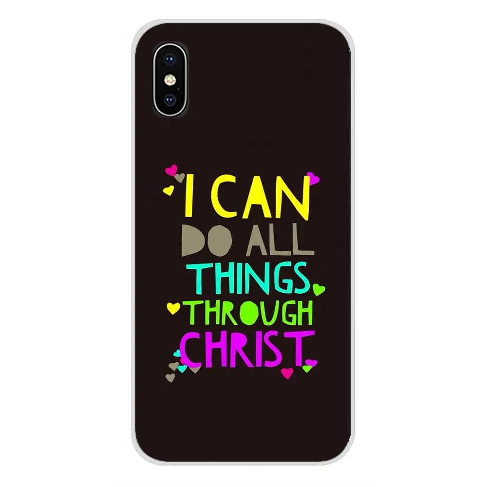 Прозрачный чехол для Apple iPhone X XR XS MAX 4 4S 5 5S 5C SE 6 6S 7 8 Plus ipod touch Bible philpians Jesus Christ