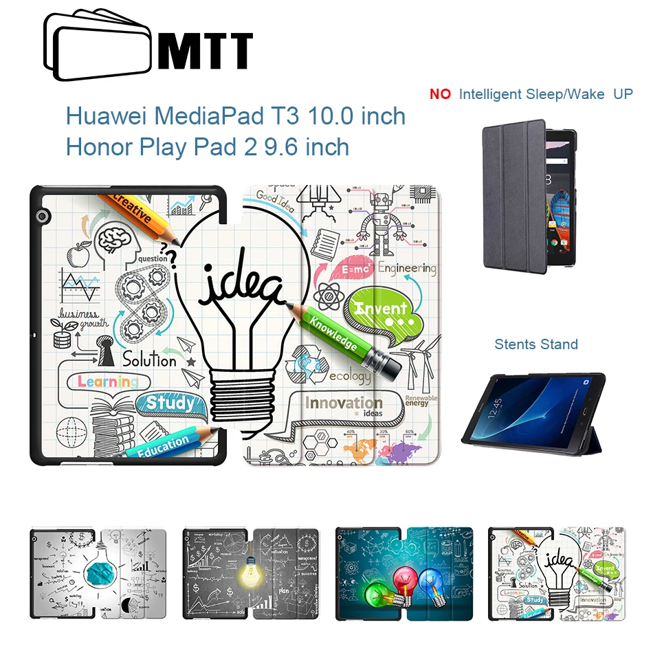 MTT чехол для huawei MediaPad T3 10 дюймов AGS-L09 AGS-L03 из искусственной кожи флип чехол для планшета huawei Honor Play Pad 2 9,6 Funda
