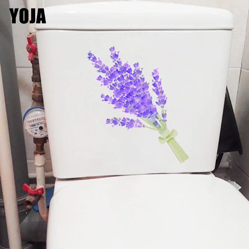 YOJA 11 8*22 8 см мультяшный фиолетовый букет девушка спальня наклейка на стену