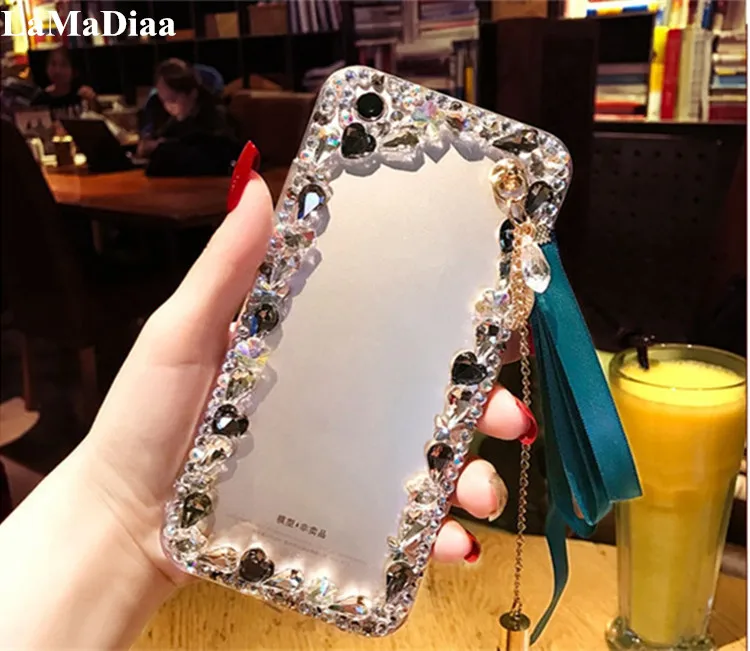 Для HuaweiP8 P9 P10 P20 P30 P40 Pro Lite Mate10 20 30 роскошный чехол с подвеской в виде бабочки и