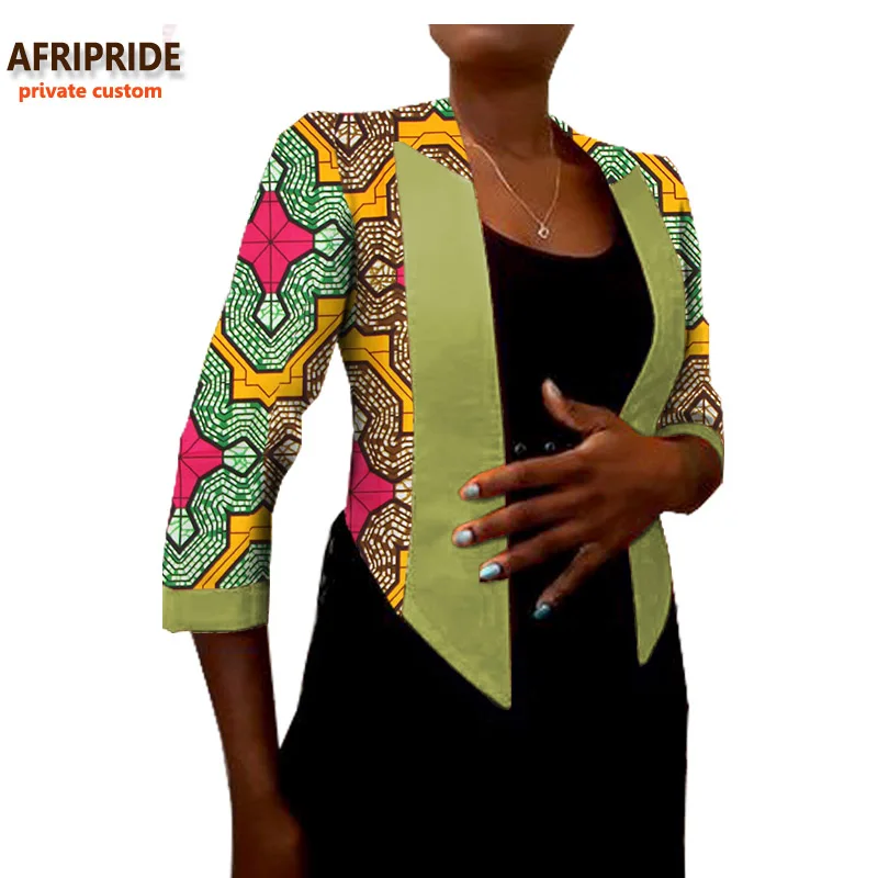 Женское пальто в африканском стиле на заказ с рукавом три четверти повседневный