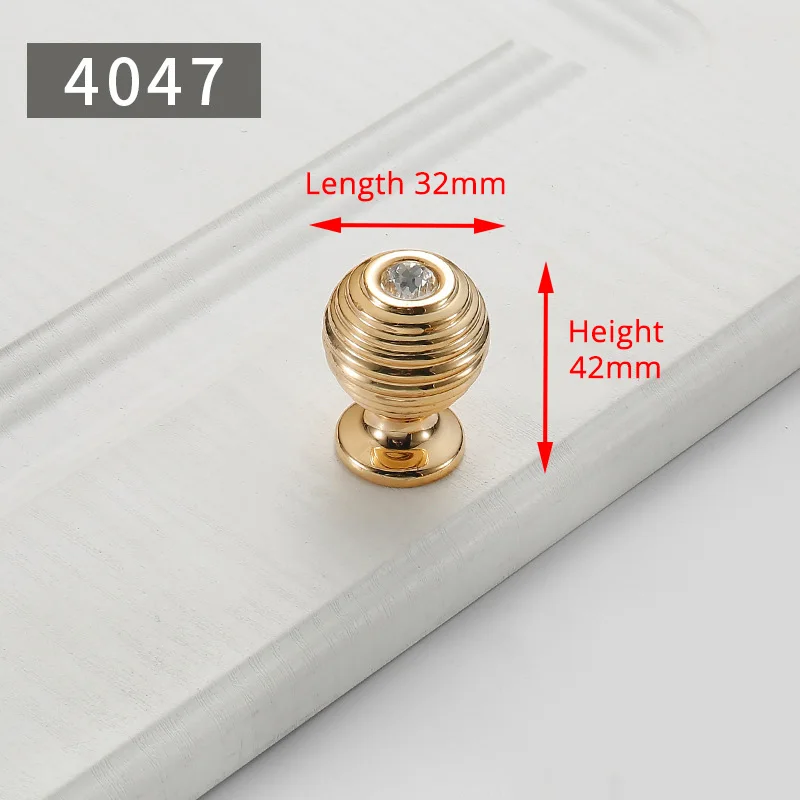 Handle-4047G KAK цинковый сплав жемчужина золотая для шкафа ручки кухни дверные ручки дверь для ящика шкафа Ручка шкафа ручки для мебельного Оборудования - Цвет: Handle-4047G