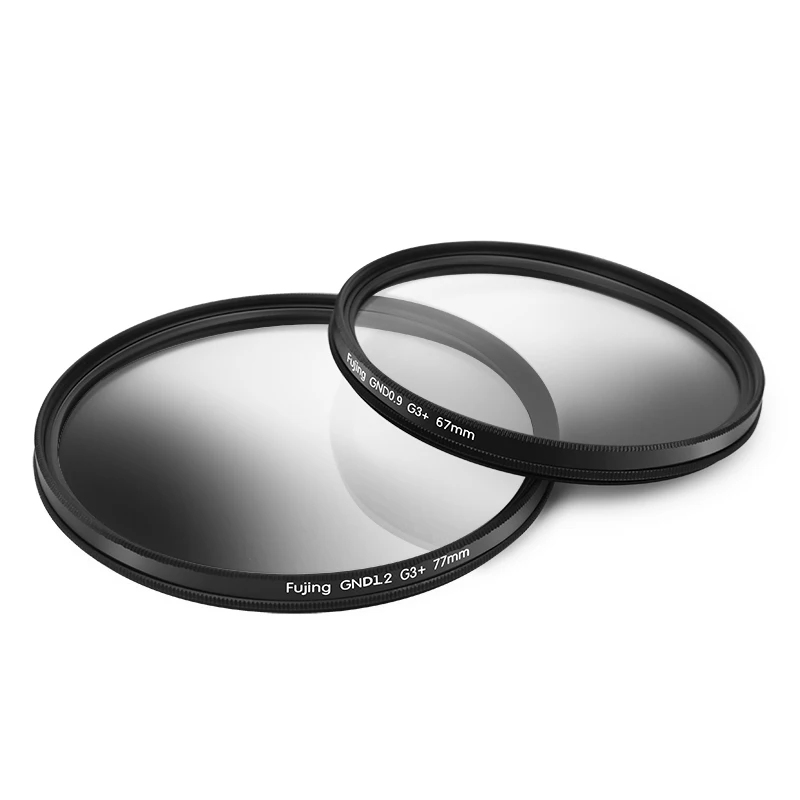 Fujing 67 мм 72 77 82 GND GC GRAY фильтр Оптическое Стекло Градуированный Серый для объектива