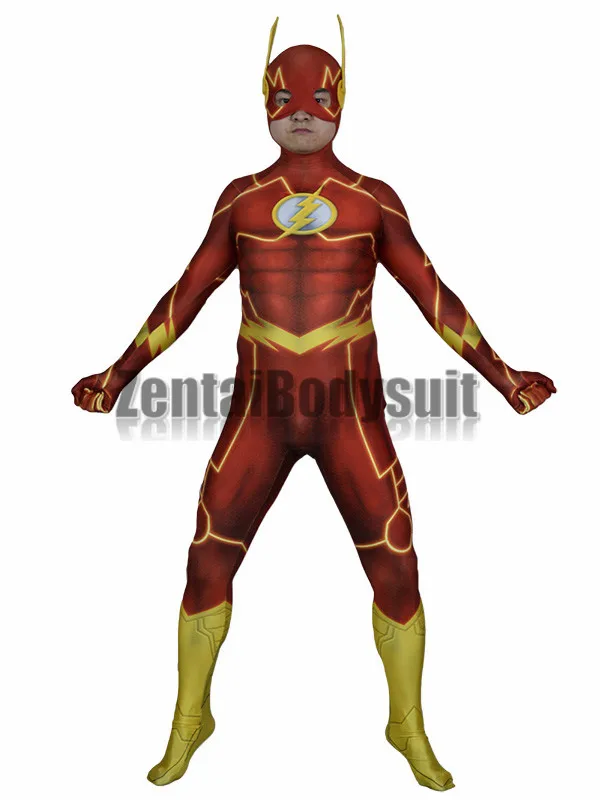 Костюм супергероя на Хэллоуин вечерние костюмы с 3D принтом 52 Цвета|cosplay zentai|flash