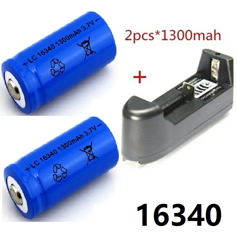 2 шт батареи+ 1 шт зарядных устройств 3,7 V 14500/16340/18650 аккумуляторная батарея для светодиодный игрушка-фонарик батарея 3,7 v 1300mah 2200mah