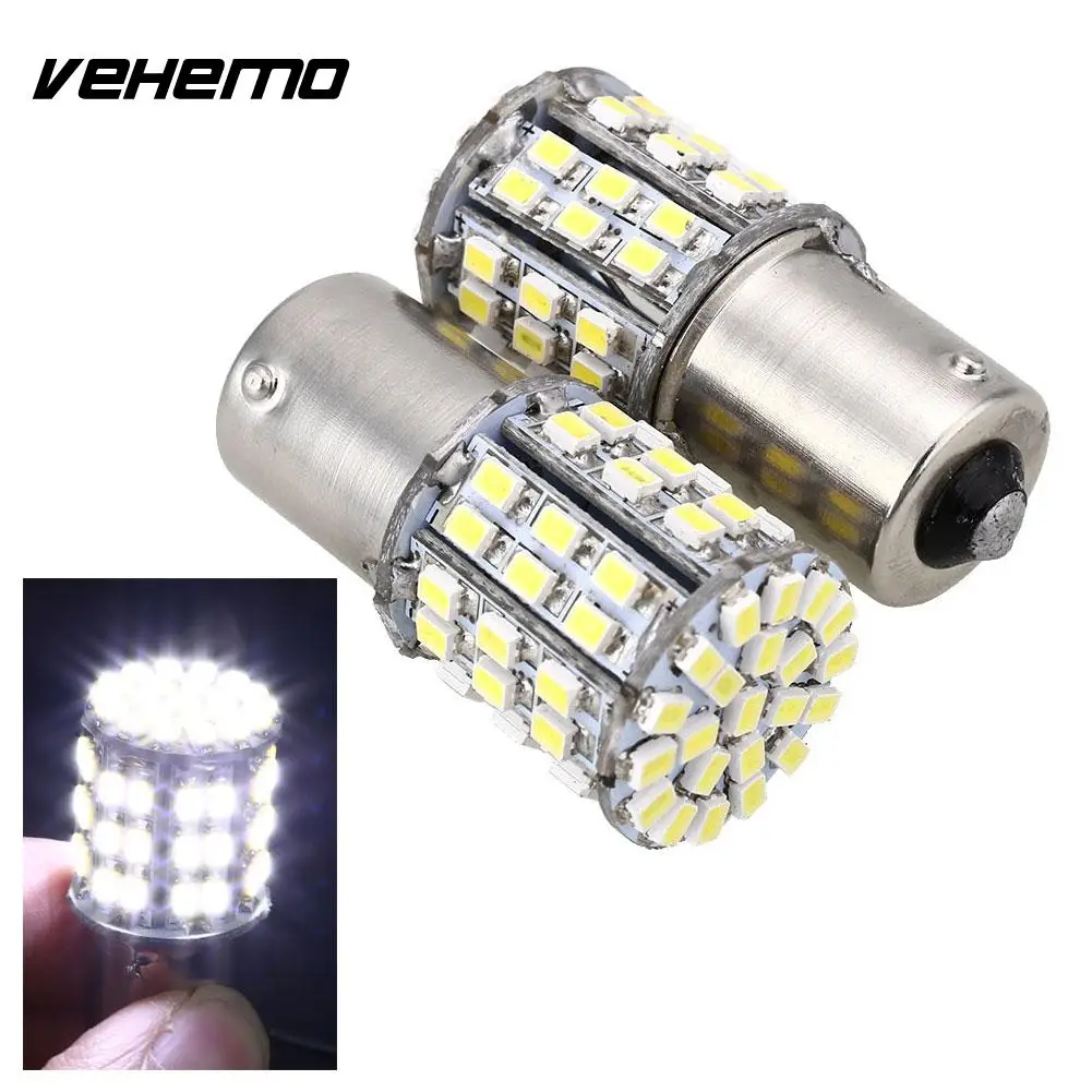 2 шт. автомобильные Ba15s 1156 64SMD дневные ходовые огни супер яркие DRL Противотуманные