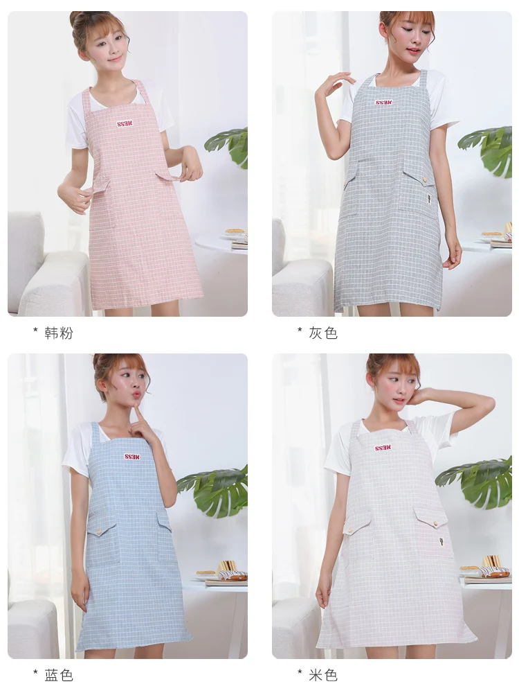 kitchen waterproof adult oilproof cute summer waist painting clothes makeup artist waitress apron | Дом и сад