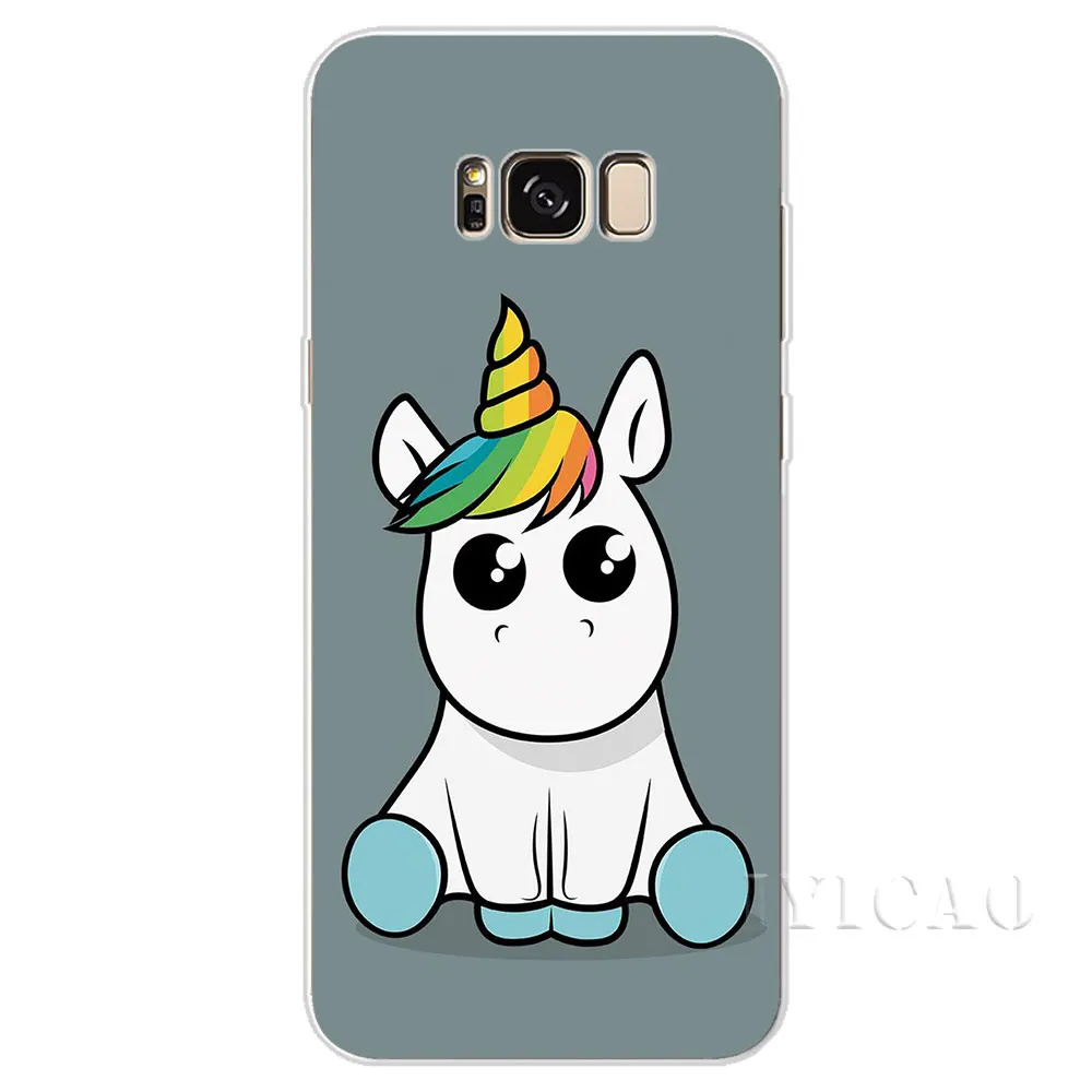 IYICAO милый единорог мультфильм жесткий чехол для Samsung Galaxy A3 A5 2015 2016 2017 A6 A7 A8 A9 плюс
