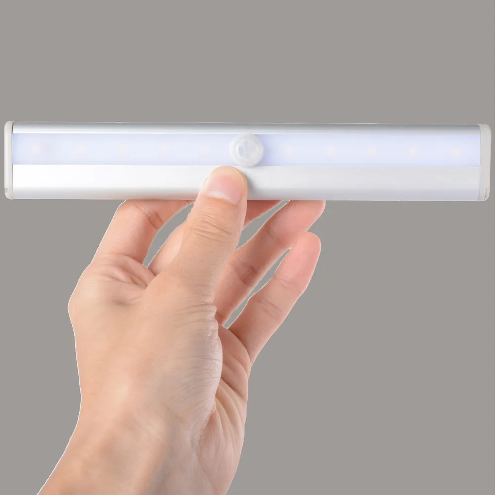 Движения PIR Сенсор светодиодный ночной Светильник USB Перезаряжаемые светильник