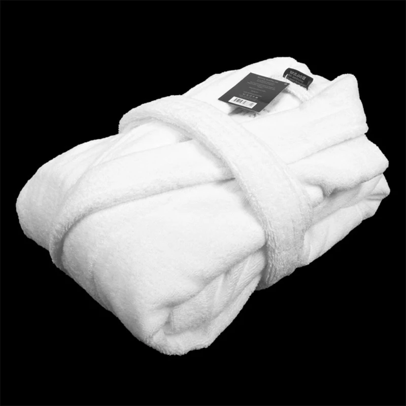 Cotton Men Bathrobe Very Thick Robe Long Sleeve Thicken Men's Robe Plush Shawl Fashion Kimono robe Warm Male Bathrobe Winter