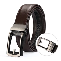 mens fashion designer belt leather casual luxury business male belts automatic buckle men black brown belt
