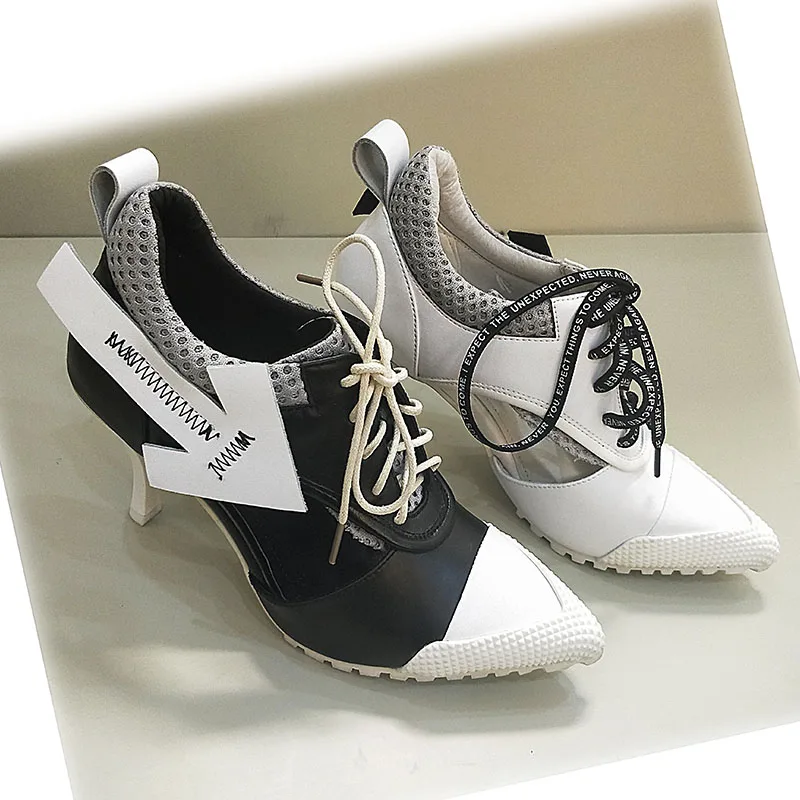 2019 Весенние туфли-лодочки женская обувь высокого качества с острым носком