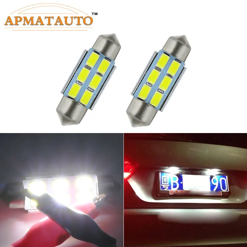 Светильник СВЕТОДИОДНЫЙ C5W для Volkswagen VW Golf 4 5 Passat 3B 3BG 3C CC Polo 9N T5 Eos без ошибок 2x36 мм|led
