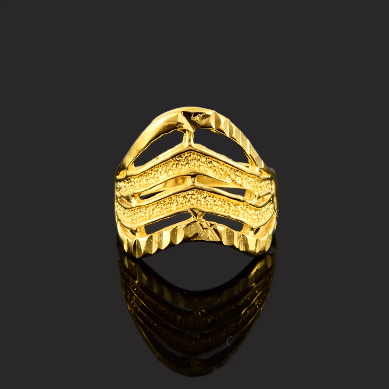 Лидер продаж модные трехрядные Многослойные кольца в стиле ретро Золотое кольцо