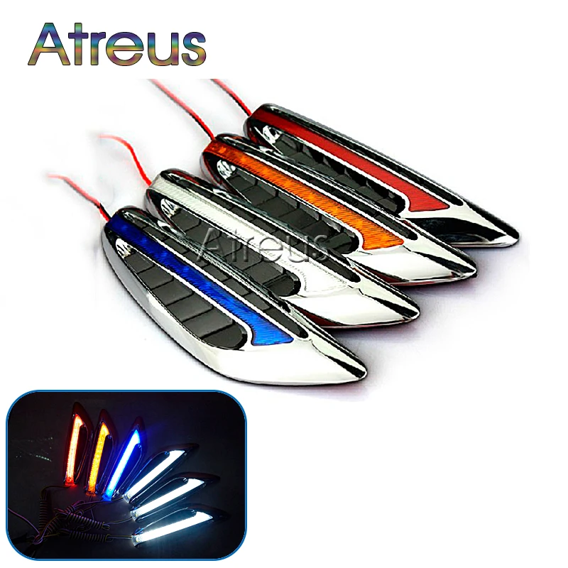 Atreus 1 пара автомобильных боковых указателей поворота 12 В 3 Вт светодиодные Автомобильные Боковые лампы в