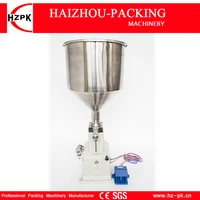 hzpk manual pnetumatic paste liquid filling machine for cream ketchup 304 stainless steel small packing machinery 5 60ml a02