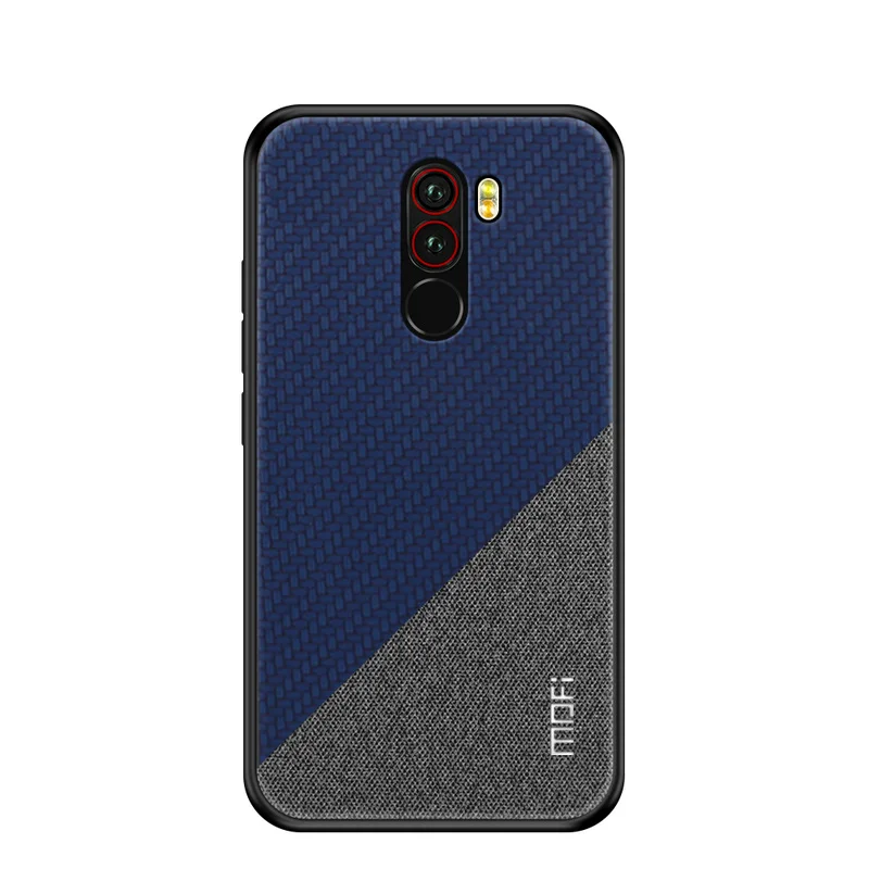 Оригинальный MOFI углеродный волоконный тканый смесь цветов ПК чехол для Xiaomi Pocophone