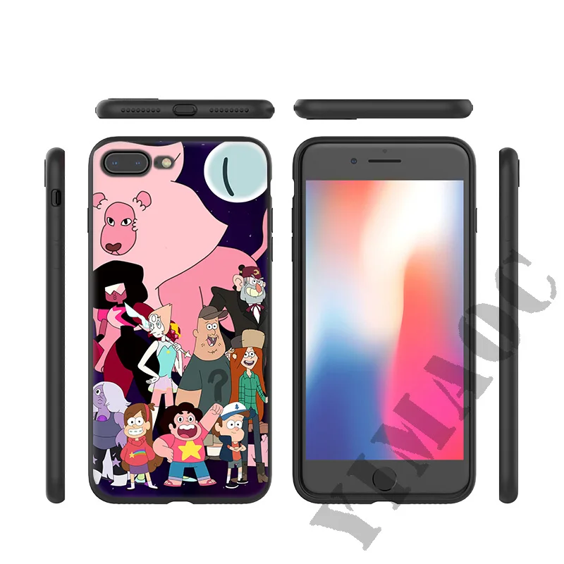 YIMAOC Steven Universe Cartoon Soft Silicone Case for iPhone 11 Pro Xr Xs Max X or 10 8 7 6 6S Plus 5 5S SE |