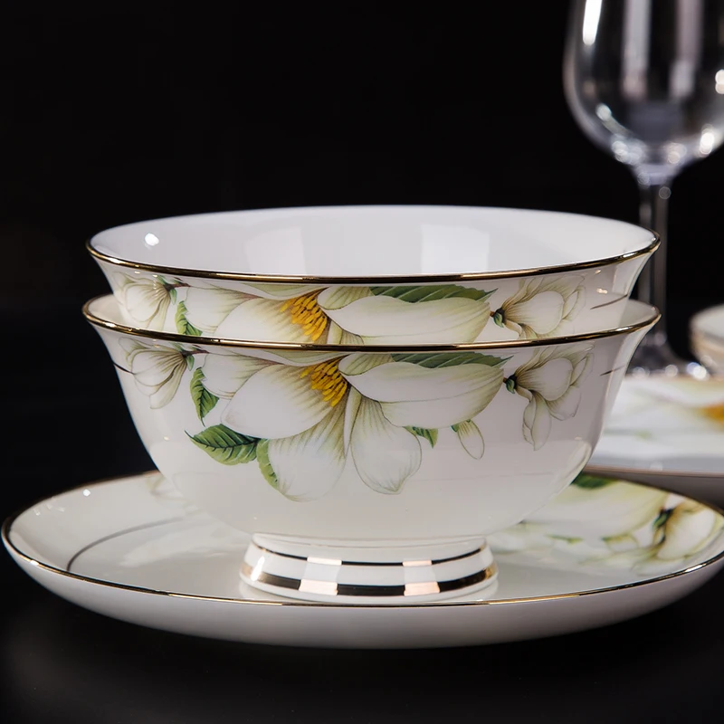 Керамика Jingdezhen 58 костяная посуда из Китая чаша для бифштекса костюм Пномпень
