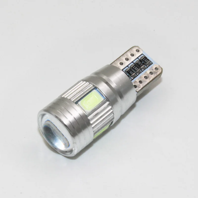 1 шт. T10 168 192 W5W 6 led 5630 5730 проектор SMD объектив Автомобильный парковочный свет