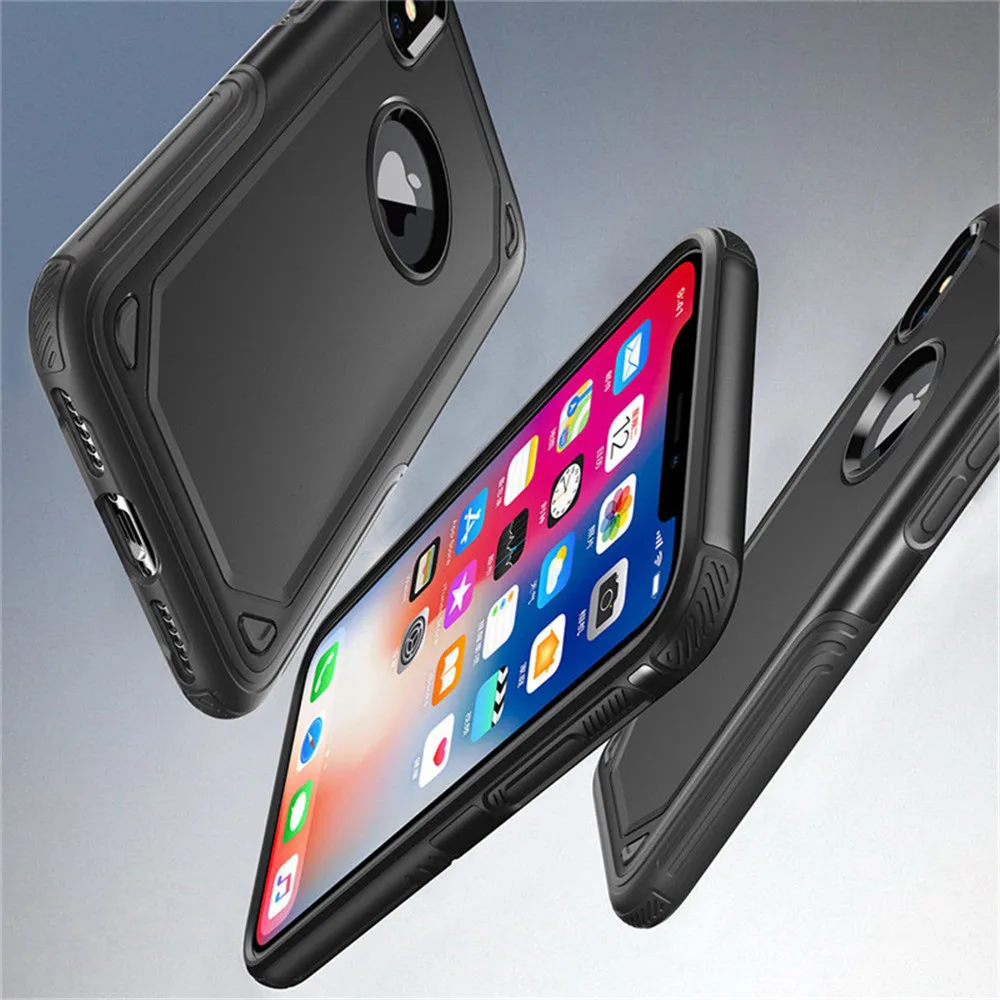 VRSDES чехол для iPhone X XS XR 7 8Plus военный противоударный бронированный телефона 6 6S Plus 5