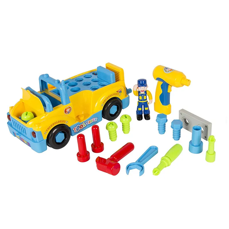 1XTake отдельно игрушечный инструмент грузовик с электрической дрелью и