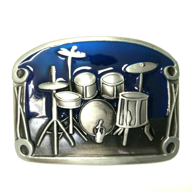 Модные ремни для мужчин с музыкальной серией синие барабаны рок стиль