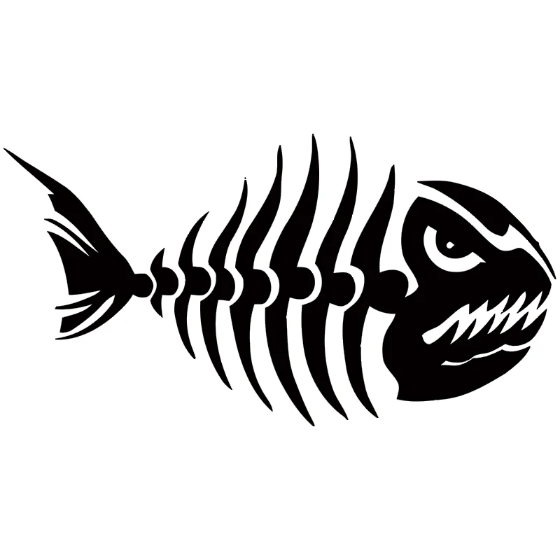 Angry Fish Car коробка для ловли на ноутбук окно рыбалки Виниловая наклейка автомобиля
