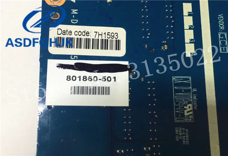 Laptop Motherboard 801860-501 FOR HP 15-R LA-B972P DDR3L SR23Z i3-5010U Integrated 100% Test ok | Компьютеры и офис