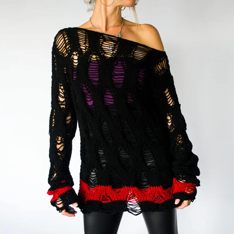 

Женские ажурные свитеры и пуловеры, тонкий вязаный свитер для осени и зимы, 2018