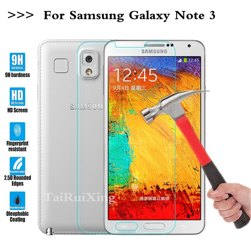 9H 0 3 мм 2.5D HD для Samsung Galaxy Note III Note3 N9000 N9005 Закаленное стекло Защитная пленка|for samsung