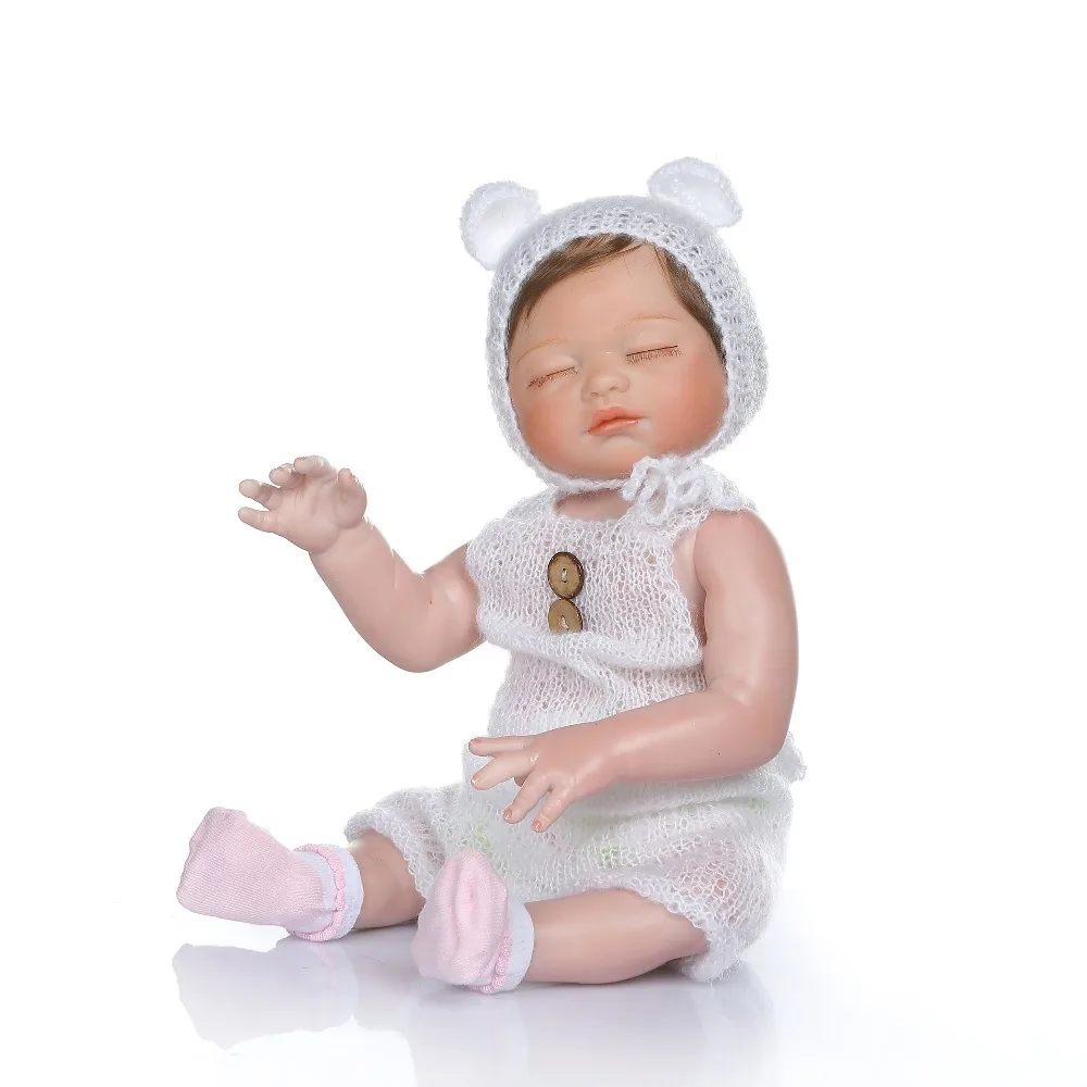 NPKCOLLECTION 48 см bebe Кукла-младенец Реалистичная тройки милый, для новорожденных кукла ручной детальную картину розово-выглядят всего тела силикона