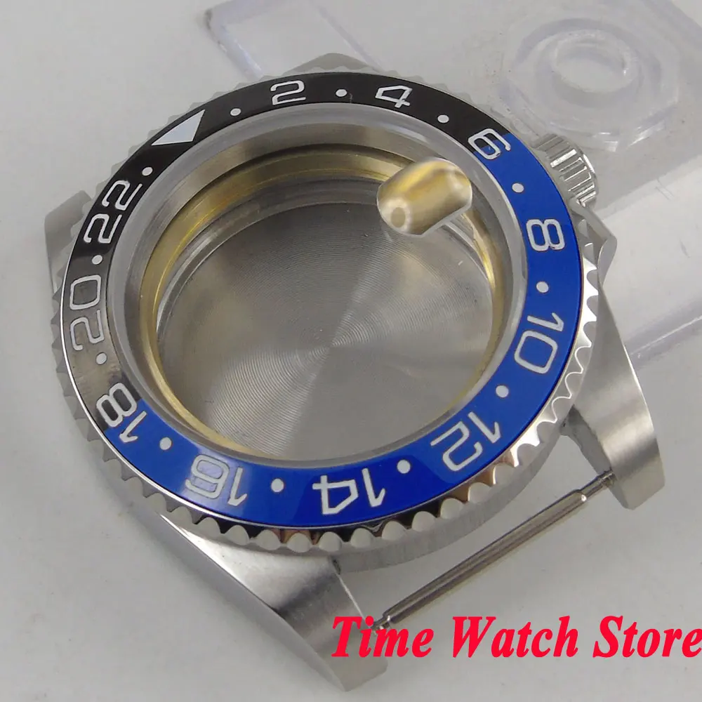 40 мм версия GMT сапфировое стекло черный синий керамический Безель 316L чехол из