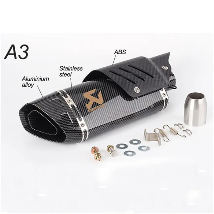 Мотоцикл Akrapovic Модифицированная выхлопная труба глушитель большой четыре угла выхлопной трубы с защитным покрытием из углеродного волокна R6 ZX6R Z900