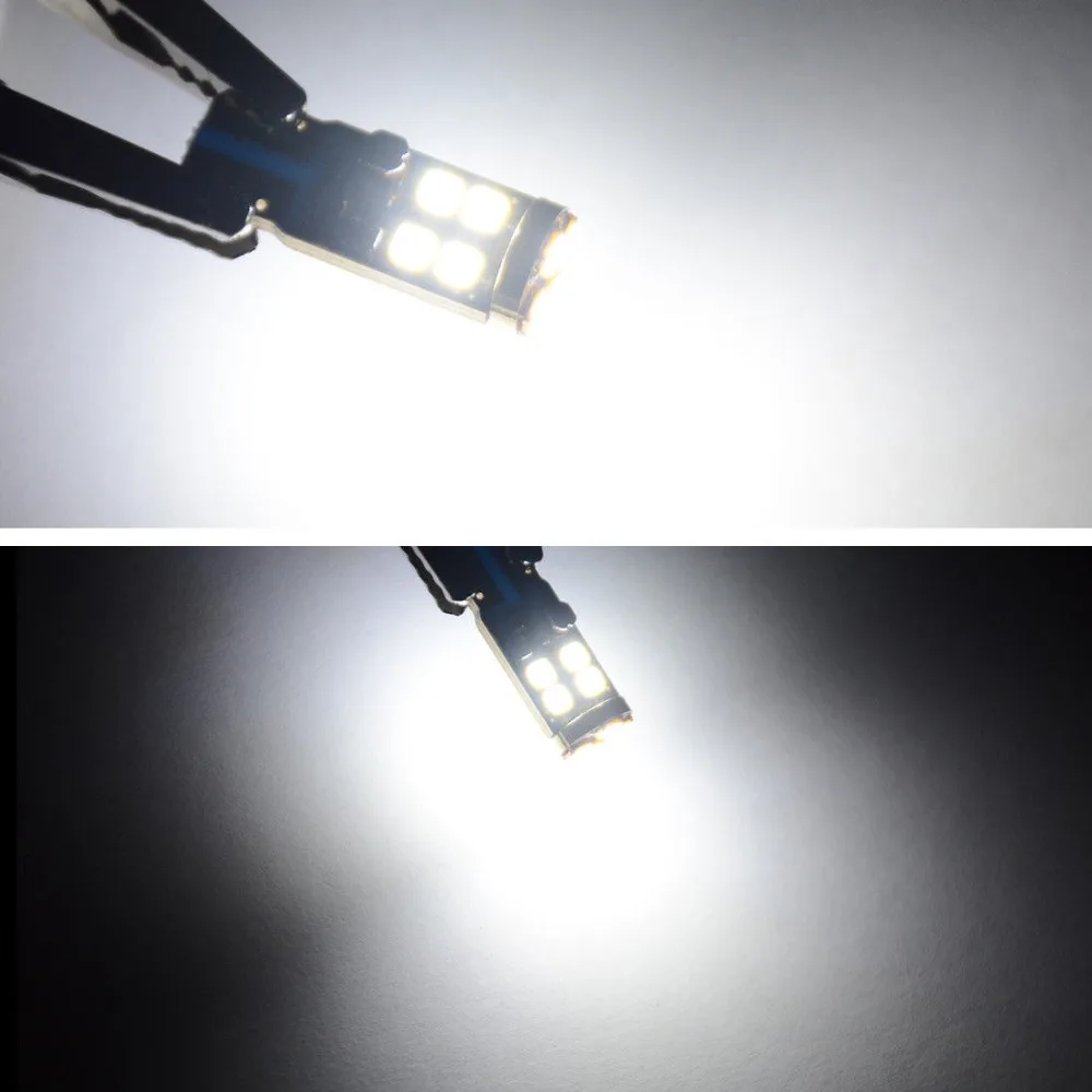 Сверхъяркие Автомобильные светодиодные лампы W5W T10 12 SMD 3030 2 шт. сигнальные для