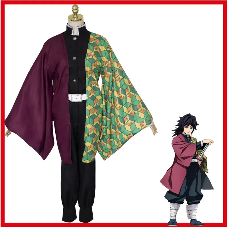 Убийца демона: Kimetsu no Yaiba Zenitsu Косплей Костюм Kamado Tanjirou кимоно агатсума толстовки Униформа парики Мужчины Мальчик