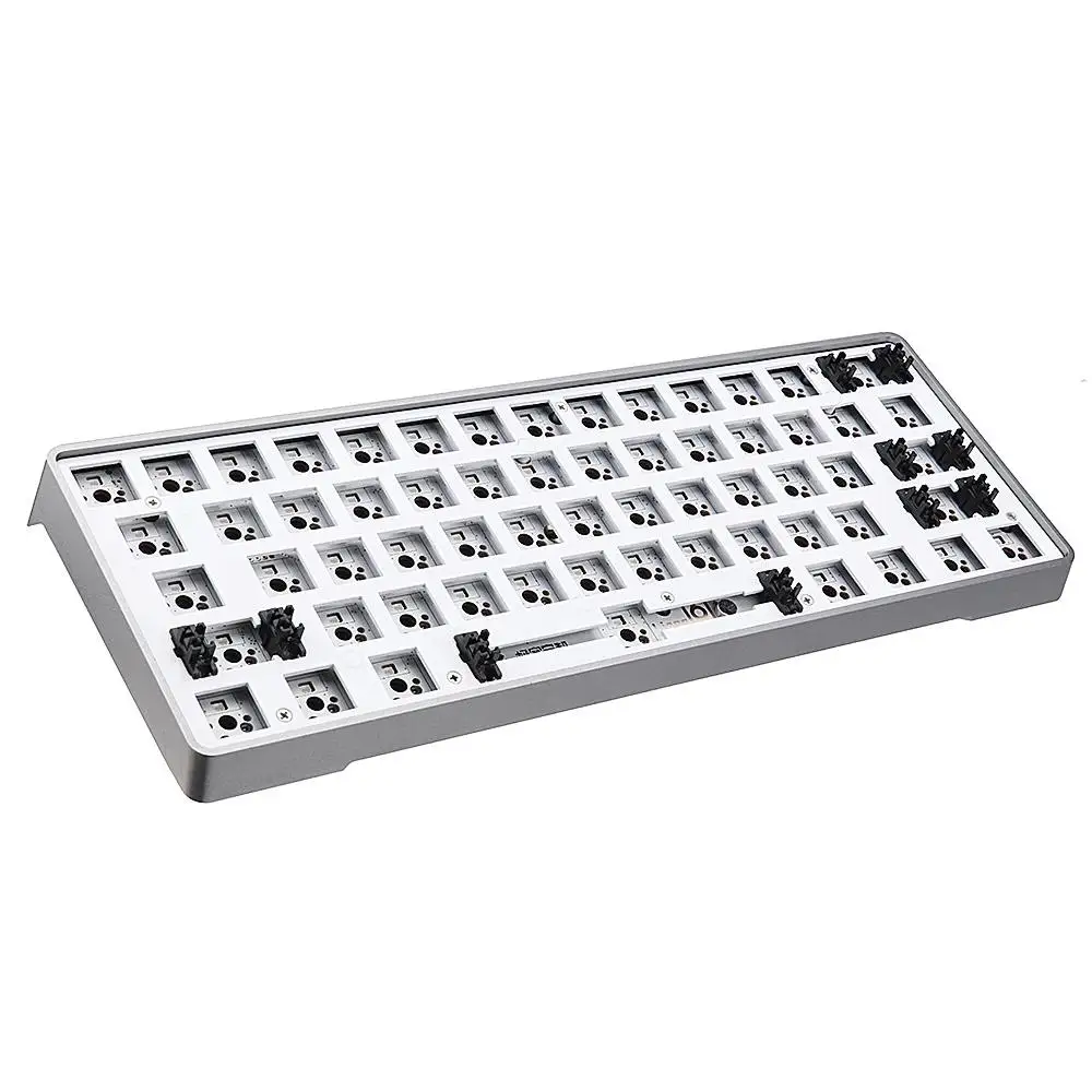 [Версия из алюминиевого сплава] Geek заказной GK61 Горячая Swappable 60% клавиатура RGB специальный комплект Монтаж на печатной плате пластины
