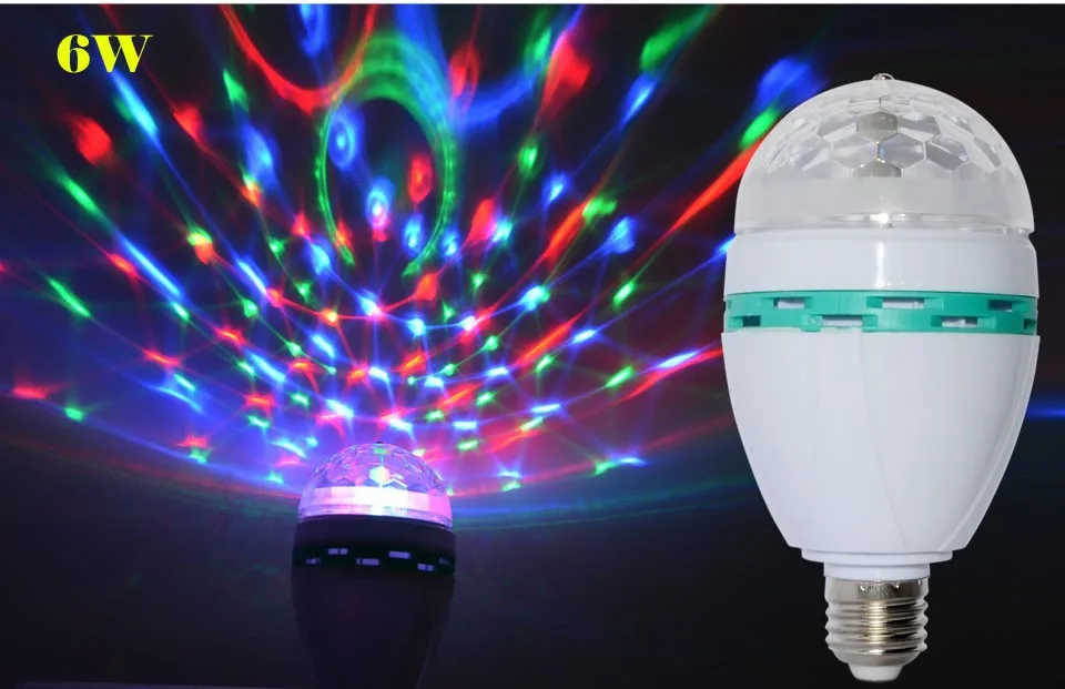 Праздничный светильник s светодиодный светильник E27 RGB Blub 220 В 110 В 3 Вт 6 Вт 85-265 5 в USB разъем сценическая лампа фестиваль Рождество Двойные шары Красочные