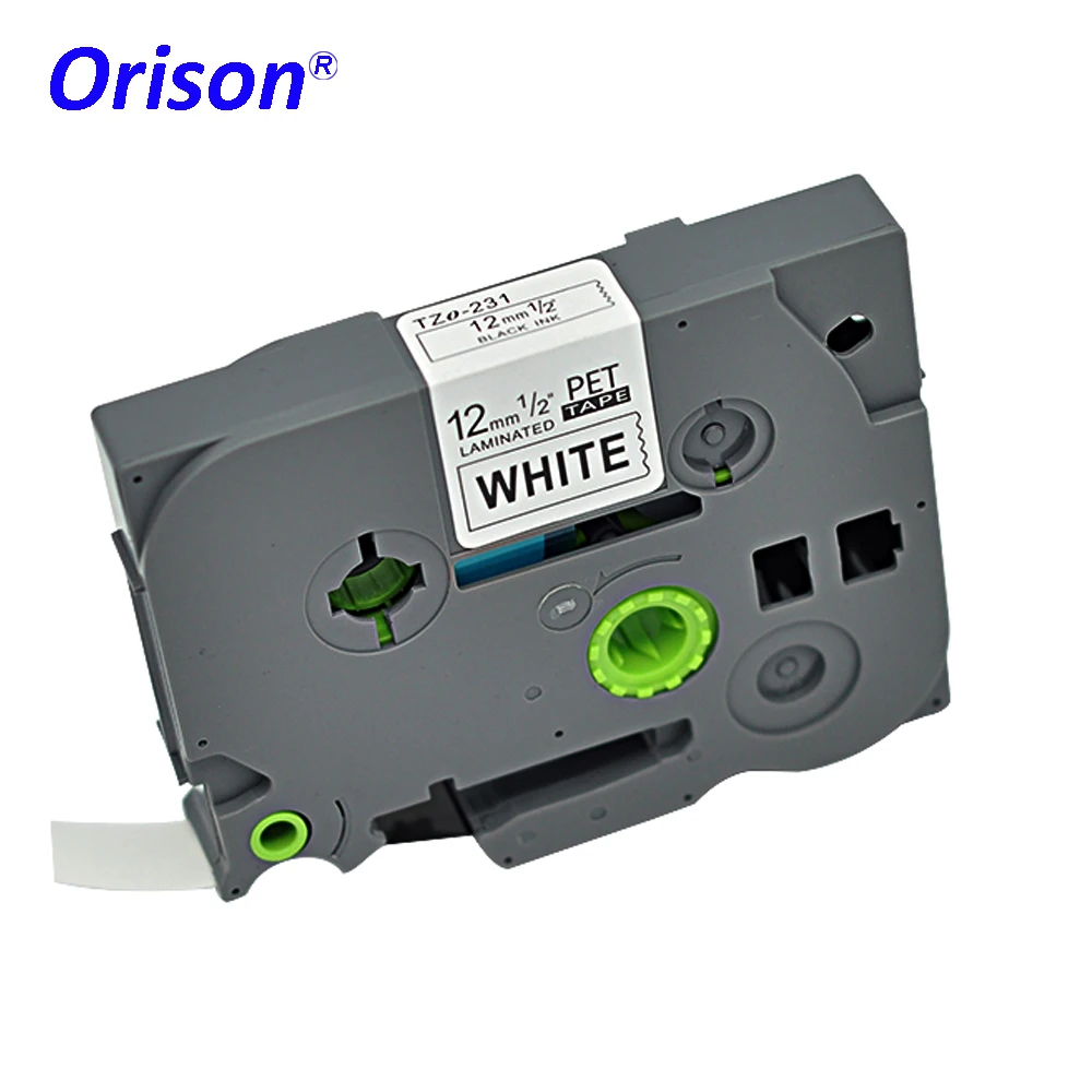 

20PCS Orison For Brother TZ231 TZ 231 TZe 231 Printer Ribbon TZ-231 TZe-231 Labels Tape P Touch Black On White Laminated Tape