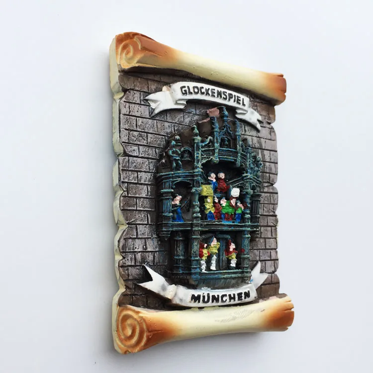 Lychee Munich City Hall Carillon House холодильник магнитная наклейка знаменитый пейзаж магнит на