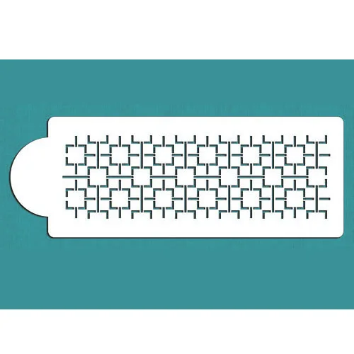 Современный пластиковый трафарет для торта в решетку свадебный торт шаблон