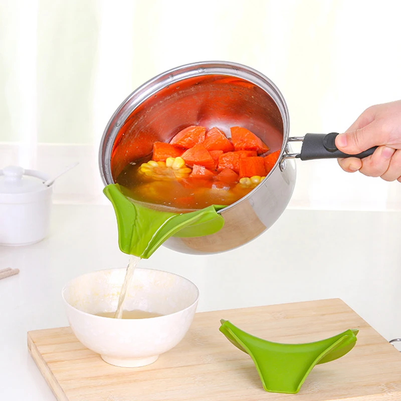 1 шт. креативные силиконовые воронки кухонные аксессуары инструменты кастрюли и
